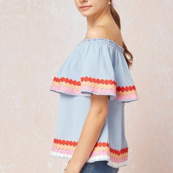 Entro "Felicity" Off the Shoulder Top - Picture 4 of 9